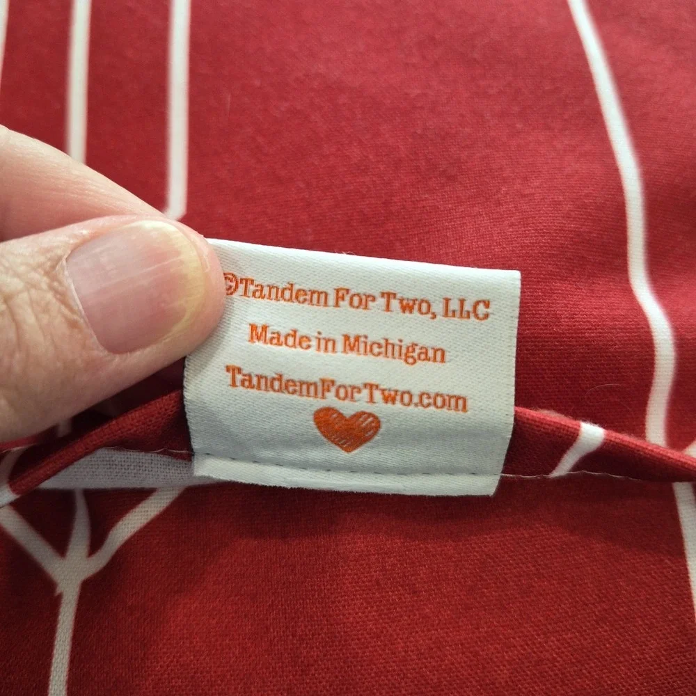 Tandem For Two Illinois Pillow Nwot